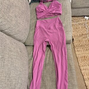 Purple Two-Piece Activewear Set